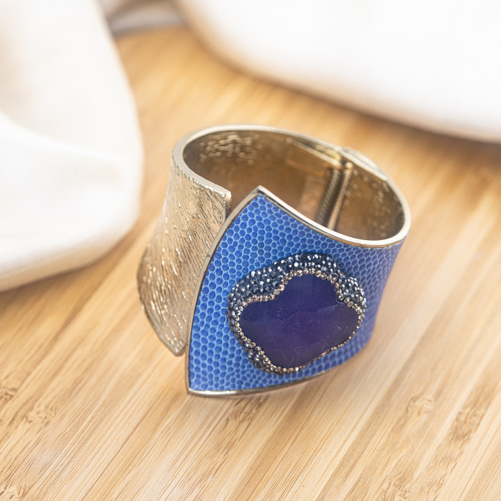 Bracciale in Bronzo Con Pietre e Marcasite Rodiato MOD.615