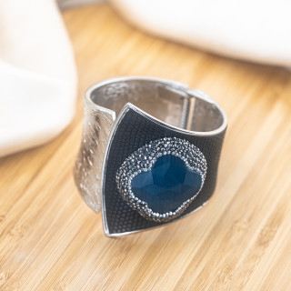 Bracciale in Bronzo Con Pietre e Marcasite Rodiato MOD.620