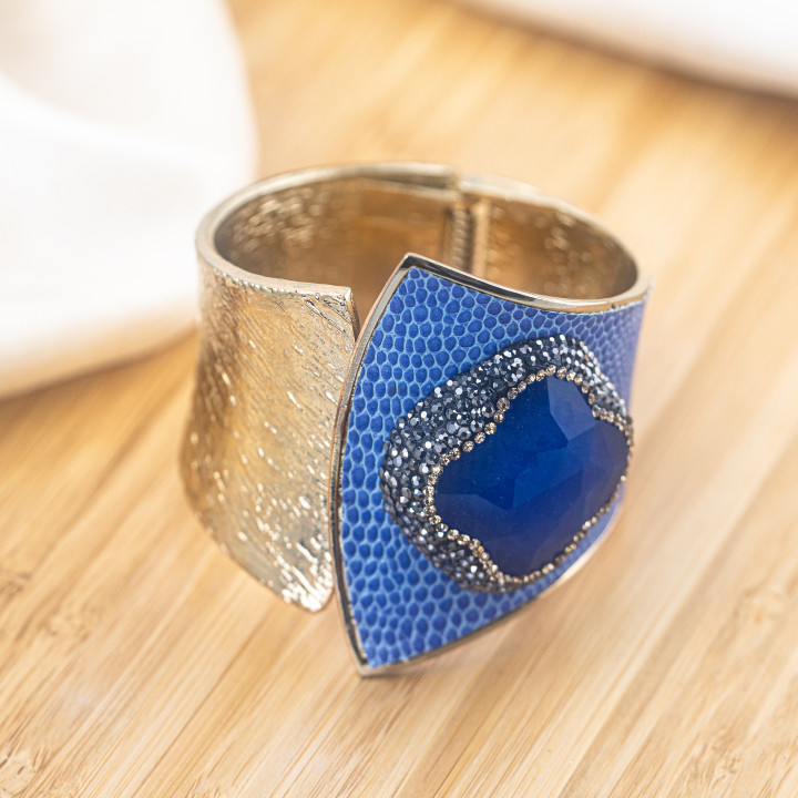 Bracciale in Bronzo Con Pietre e Marcasite Rodiato MOD.626