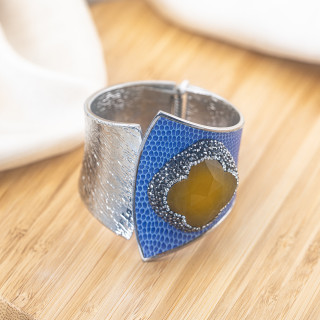 Bracciale in Bronzo Con Pietre e Marcasite Rodiato MOD.627