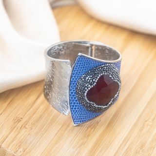 Bracciale in Bronzo Con Pietre e Marcasite Rodiato MOD.630