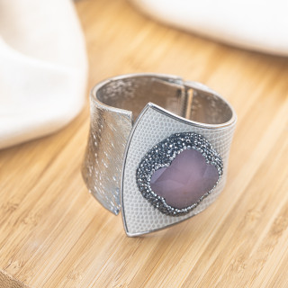 Bracciale in Bronzo Con Pietre e Marcasite Rodiato MOD.641