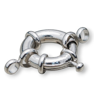 Chiusura di Ottone Tondo Nickelfree 21mm 30pz