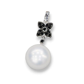 Pendenti Di Argento 925 Con Perle Di Maiorca 14mm