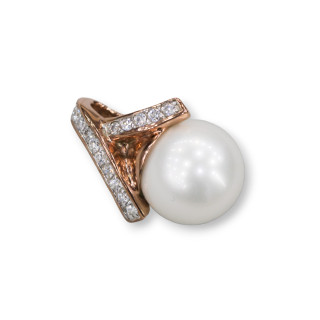 Pendenti Di Argento 925 Con Perle Di Maiorca 15x22mm