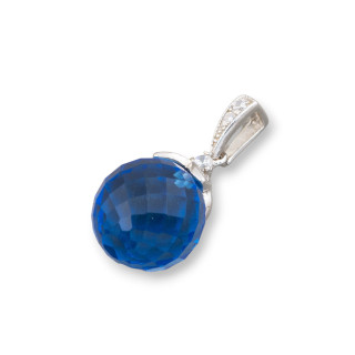 Pendenti Di Argento 925 Con Zirconi 14x30mm