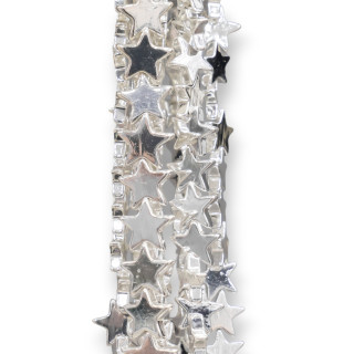 Ematite Argentato Stella Piatta 4mm