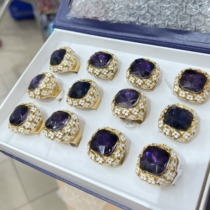 Anelli Bijoux in Acciaio Inossidabile Confezione da 12pz MOD.321