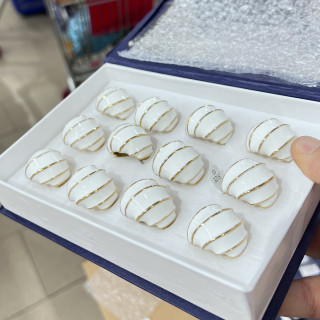 Anelli Bijoux in Acciaio Inossidabile Confezione da 12pz MOD.324