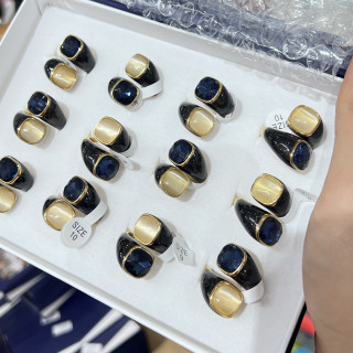 Anelli Bijoux in Acciaio Inossidabile Confezione da 12pz MOD.328