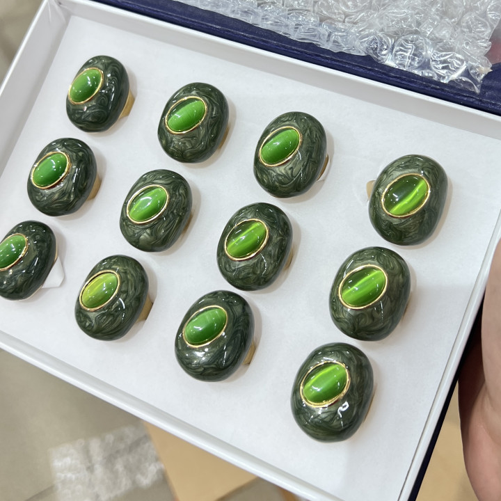 Anelli Bijoux in Acciaio Inossidabile Confezione da 12pz MOD.330