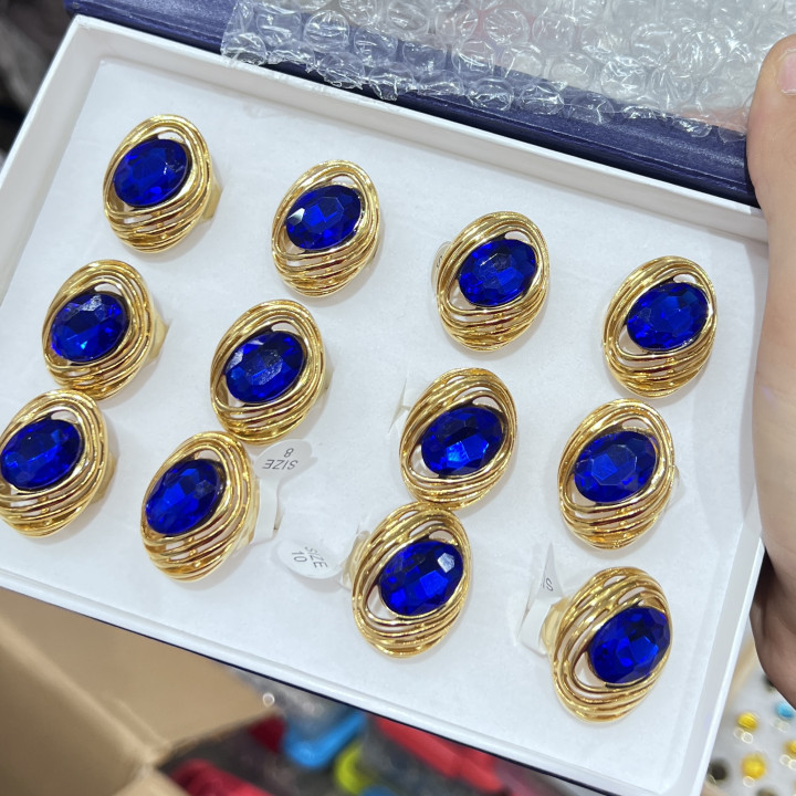 Anelli Bijoux in Acciaio Inossidabile Confezione da 12pz MOD.357