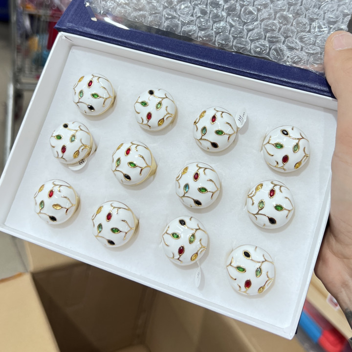 Anelli Bijoux in Acciaio Inossidabile Confezione da 12pz MOD.361