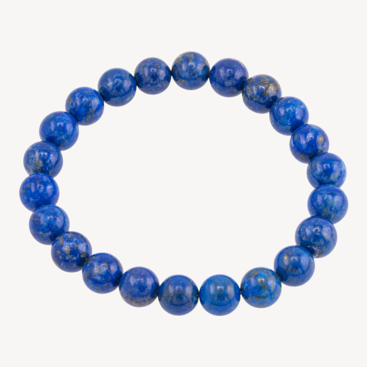 Bracciale Elastico Di Lapislazzuli Naturale  9mm