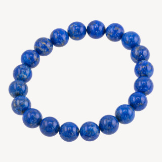 Bracciale Elastico Di Lapislazzuli Naturale 10mm