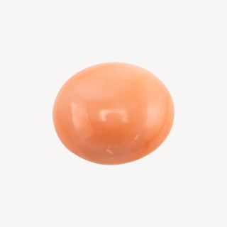 Cabochon di Corallo Rosa Italiano Naturale Premium Bottone 11mm 1pz