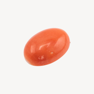 Cabochon di Corallo Rosso Italiano Naturale Premium 12,5x4mm 1pz