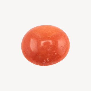 Cabochon di Corallo Rosso Italiano Naturale Premium bottone 12x4mm 1pz