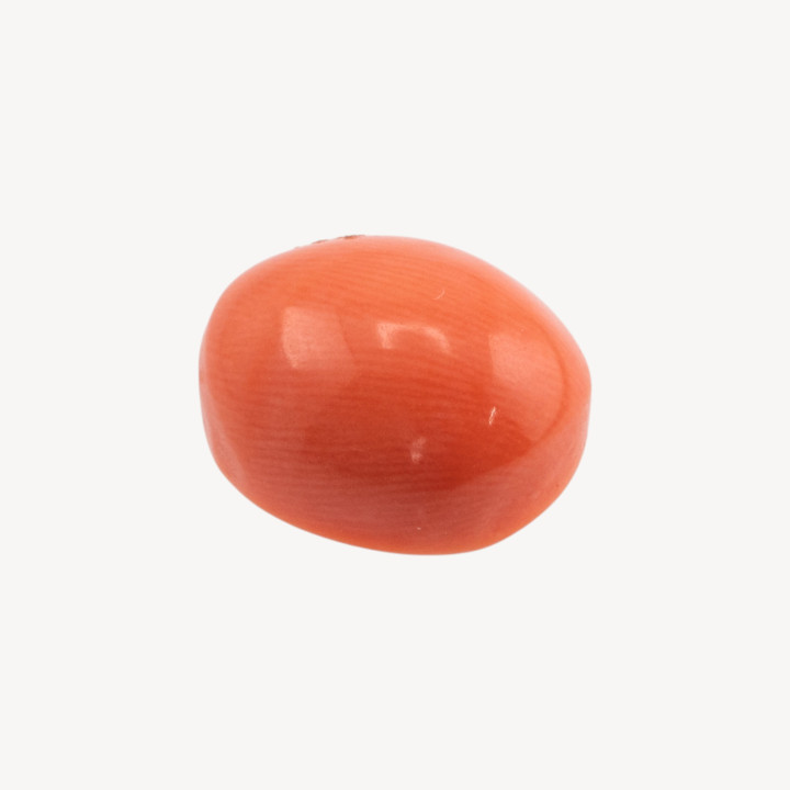 Cabochon di Corallo Rosso Italiano Naturale Premium Irregolare 12x6mm 1pz