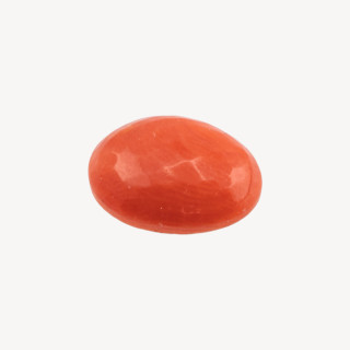 Cabochon di Corallo Rosso Italiano Naturale Premium Sfaccettato 12x4mm 1pz