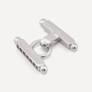 Chiusura Di Argento 925 Multifilo A Barretta 1pz Rodiato