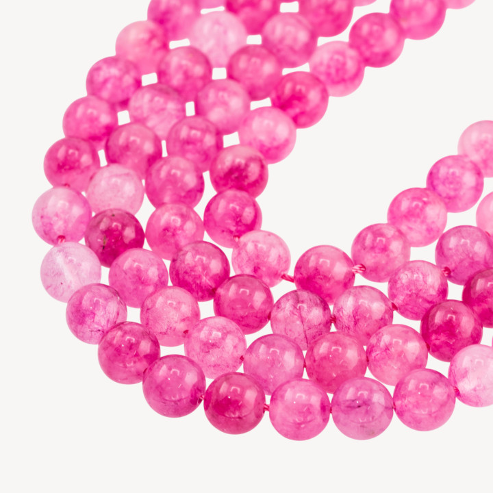 Giada Candy Fucsia Tondo Liscio 10mm