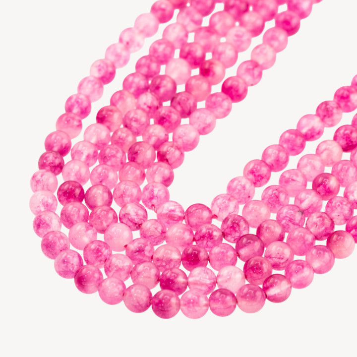 Giada Candy Fucsia Tondo Liscio 6mm