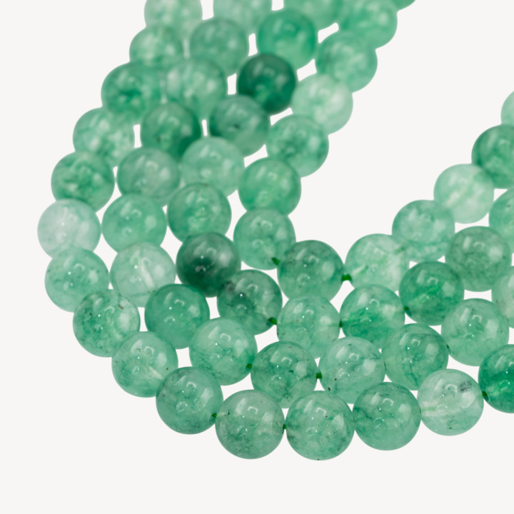 Giada Candy Verde Menta Tondo Liscio 10mm