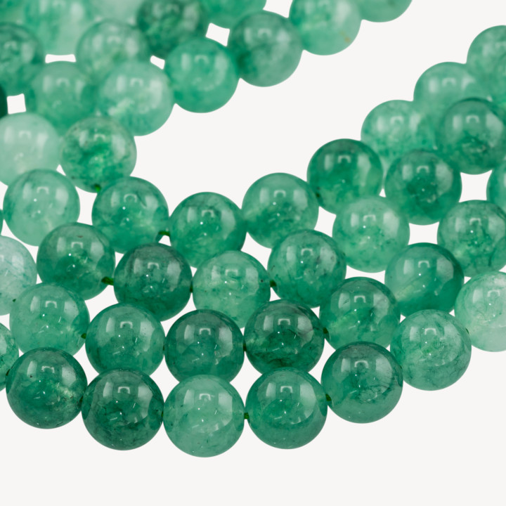 Giada Candy Verde Menta Tondo Liscio 12mm