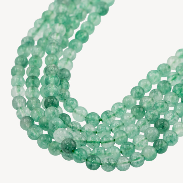 Giada Candy Verde Menta Tondo Liscio 6mm