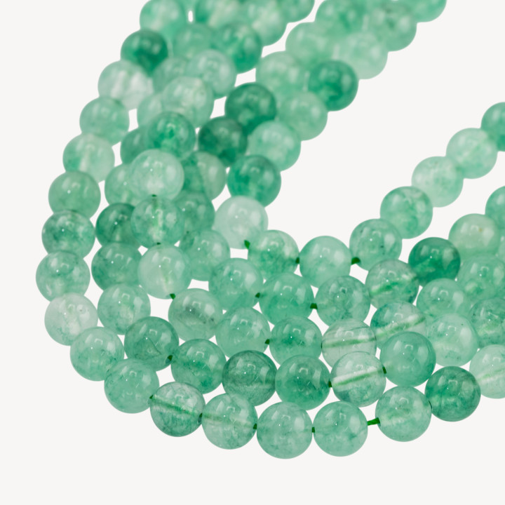 Giada Candy Verde Menta Tondo Liscio 8mm