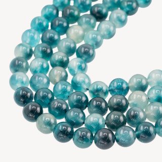 Giada Candy Verde Petrolio Tondo Liscio 10mm