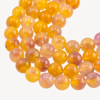 Giada Candy Viola e Gialla Tondo Liscio 12mm