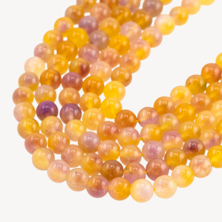 Giada Candy Viola e Gialla Tondo Liscio 8mm