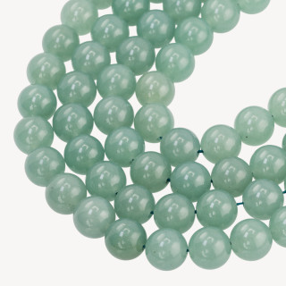 Giada Ghiaccio (Icy Jade) Verde Grigio Tondo Liscio 12mm