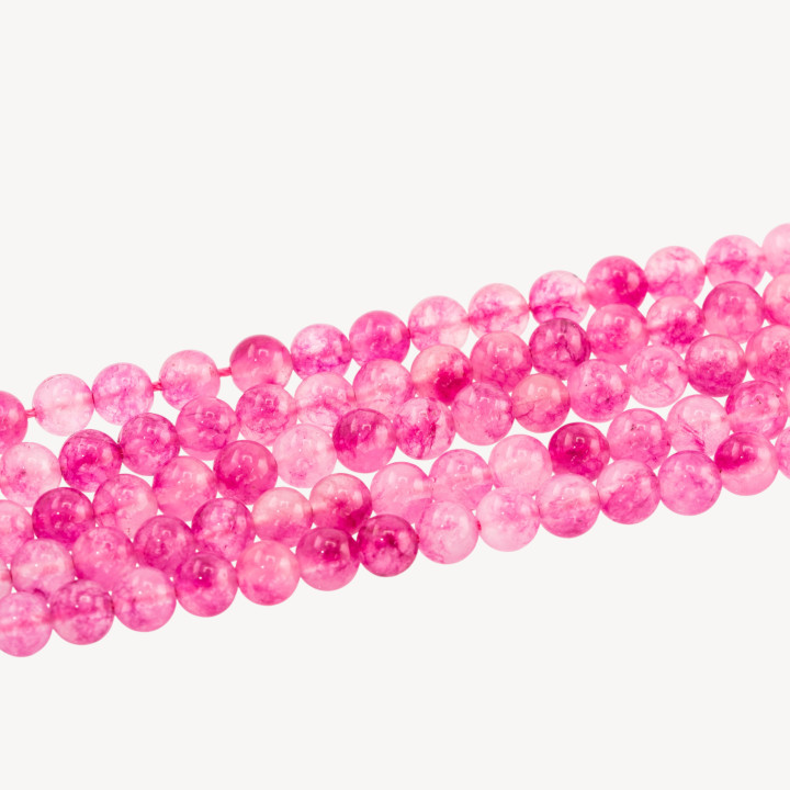 Giada Candy Fucsia Tondo Liscio 6mm