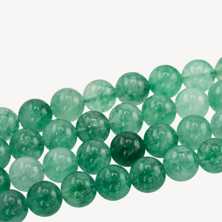 Giada Candy Verde Menta Tondo Liscio 12mm