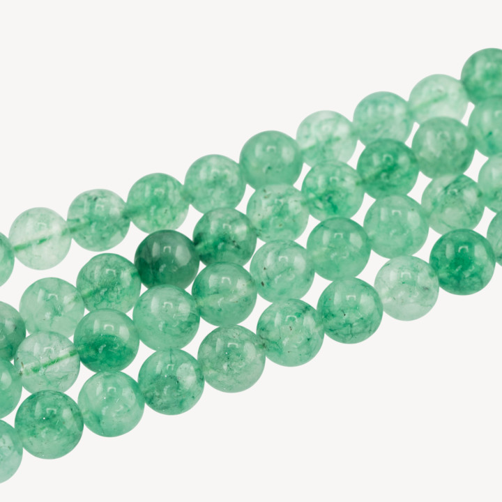 Giada Candy Verde Menta Tondo Liscio 10mm