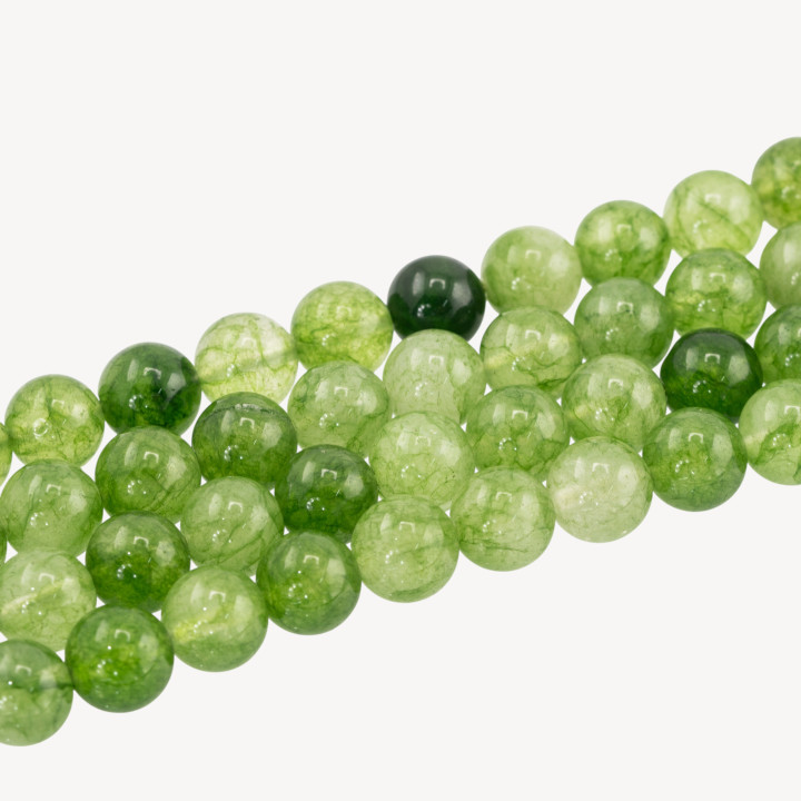 Giada Candy Verde Tondo Liscio 10mm