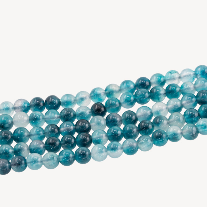 Giada Candy Verde Petrolio Tondo Liscio 6mm