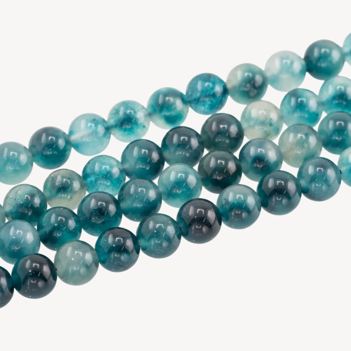 Giada Candy Verde Petrolio Tondo Liscio 10mm