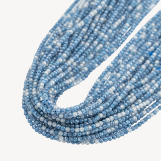 Zirconi Perline Sfaccettate Multicolor 2mm Bianco e Blu