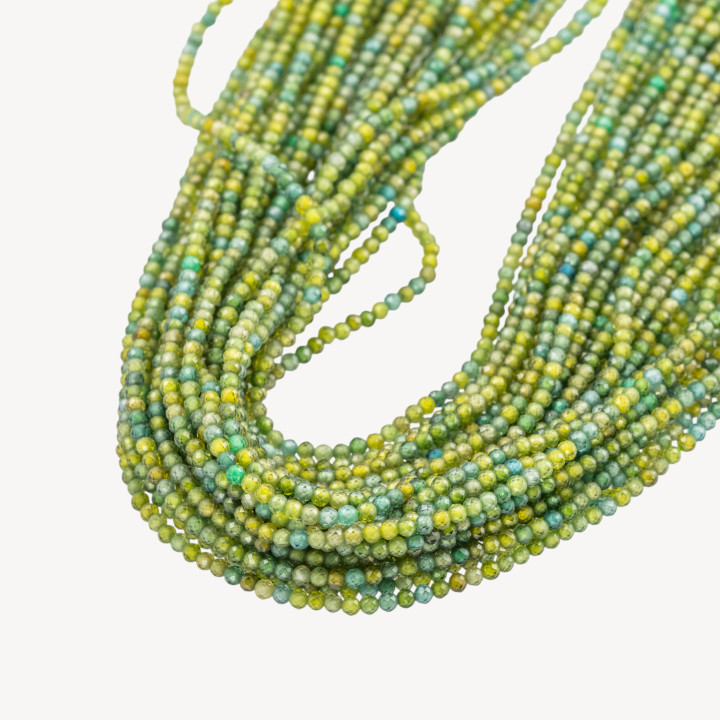 Zirconi Perline Sfaccettate Multicolor 2mm Verde Lime