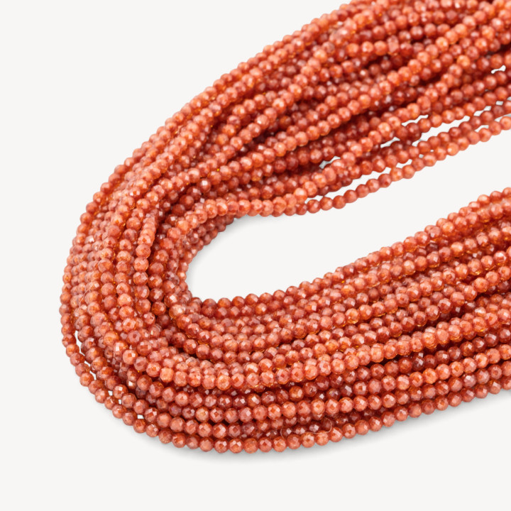 Zirconi Perline Sfaccettate Special Colors 2mm Arancione