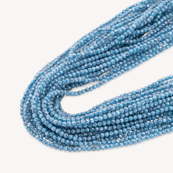 Zirconi Perline Sfaccettate Special Colors 2mm Celeste Scuro
