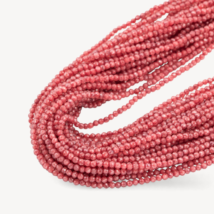 Zirconi Perline Sfaccettate Special Colors 2mm Rosso Corallo