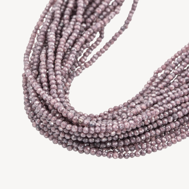 Zirconi Perline Sfaccettate Special Colors 2mm Viola Scuro