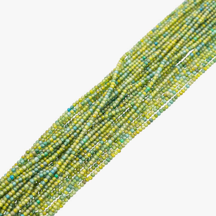 Zirconi Perline Sfaccettate Multicolor 2mm Verde Lime