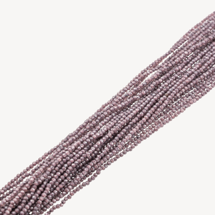 Zirconi Perline Sfaccettate Special Colors 2mm Viola Scuro