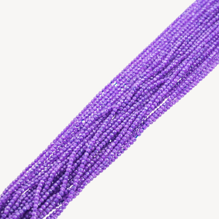Zirconi Perline Sfaccettate Special Colors 2mm Viola Neon